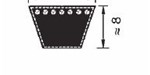 Courroie AX70(Li=1778)